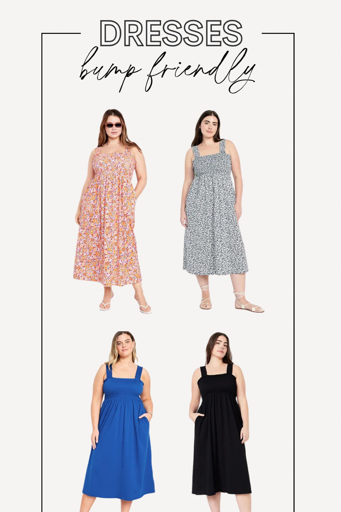 Bump friendly dresses from Oldnavy! I wore these all the time when I was pregnant and they are so comfy! 

Plus size maternity, plus size 

#LTKstyletip #LTKplussize #LTKfindsunder50
