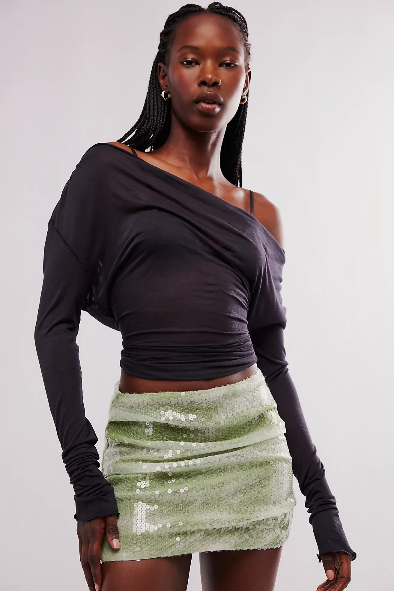Bec + Bridge Brydie Tuck Mini Skirt | Free People (Global - UK&FR Excluded)