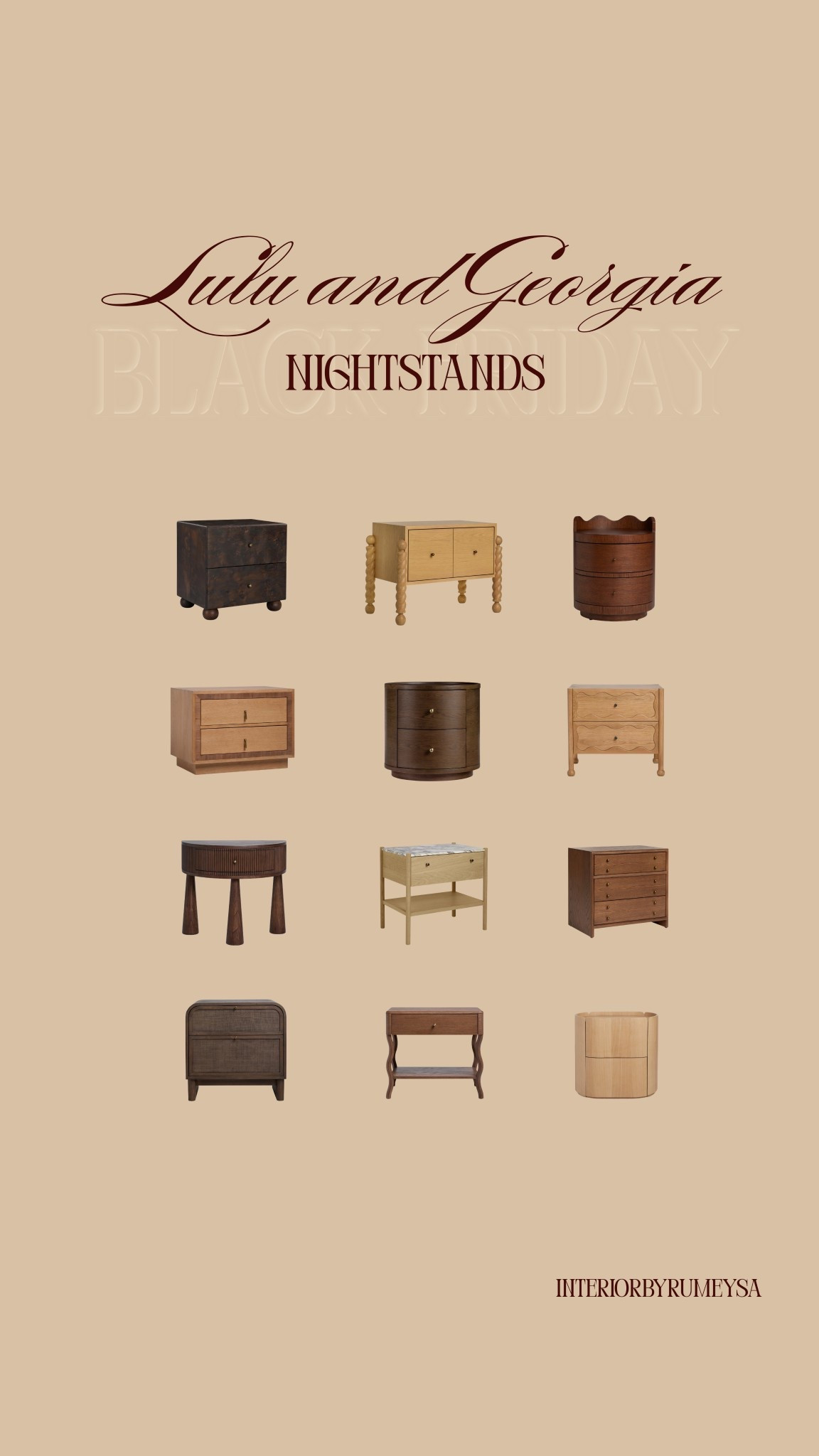 Lulu and Georgia is currently having a 30% off black Friday sale and these are some of my favorite nightstands! 




#LTKHoliday #LTKSaleAlert #LTKHome