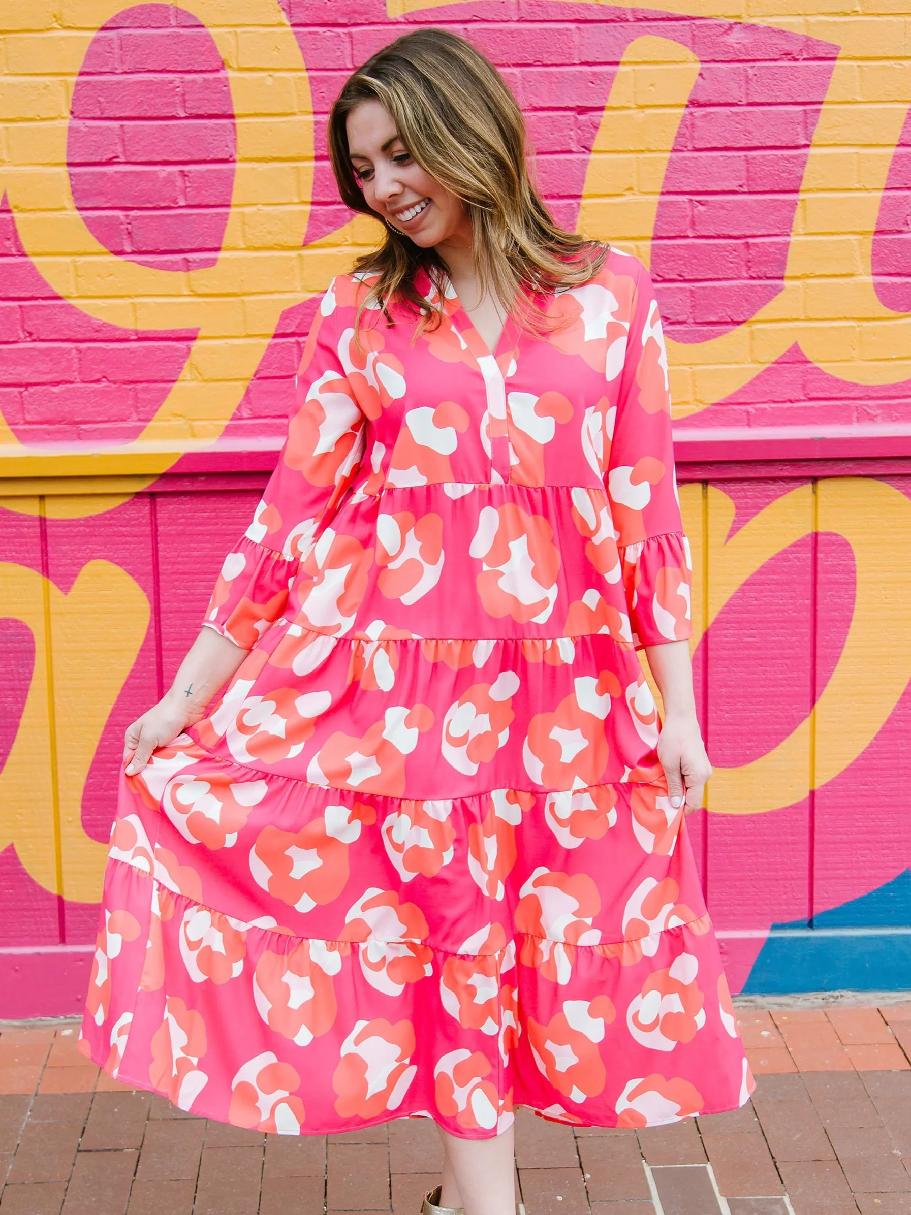 Benette Dress | Spot On Pink | Michelle McDowell