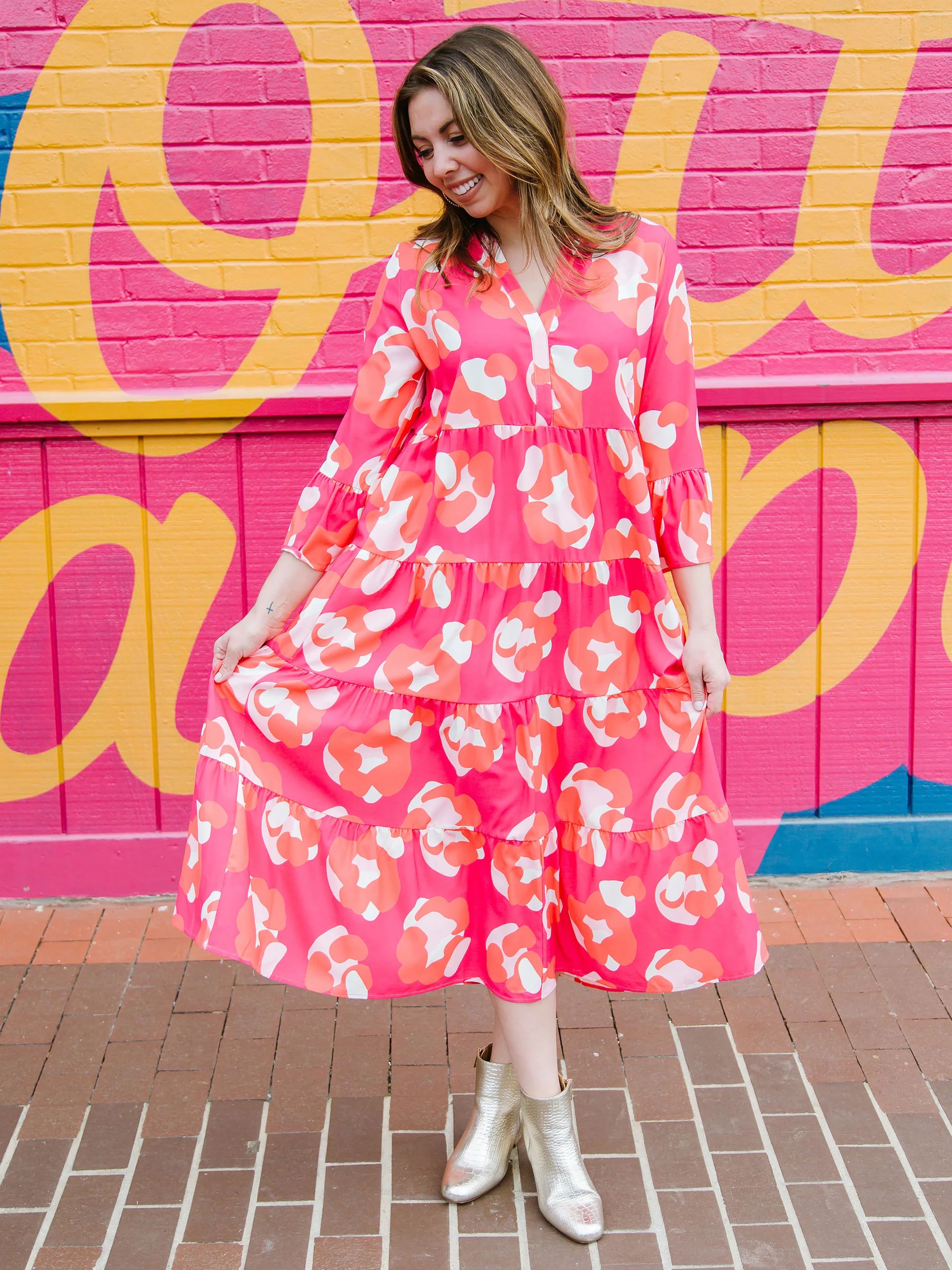 Benette Dress | Spot On Pink | Michelle McDowell