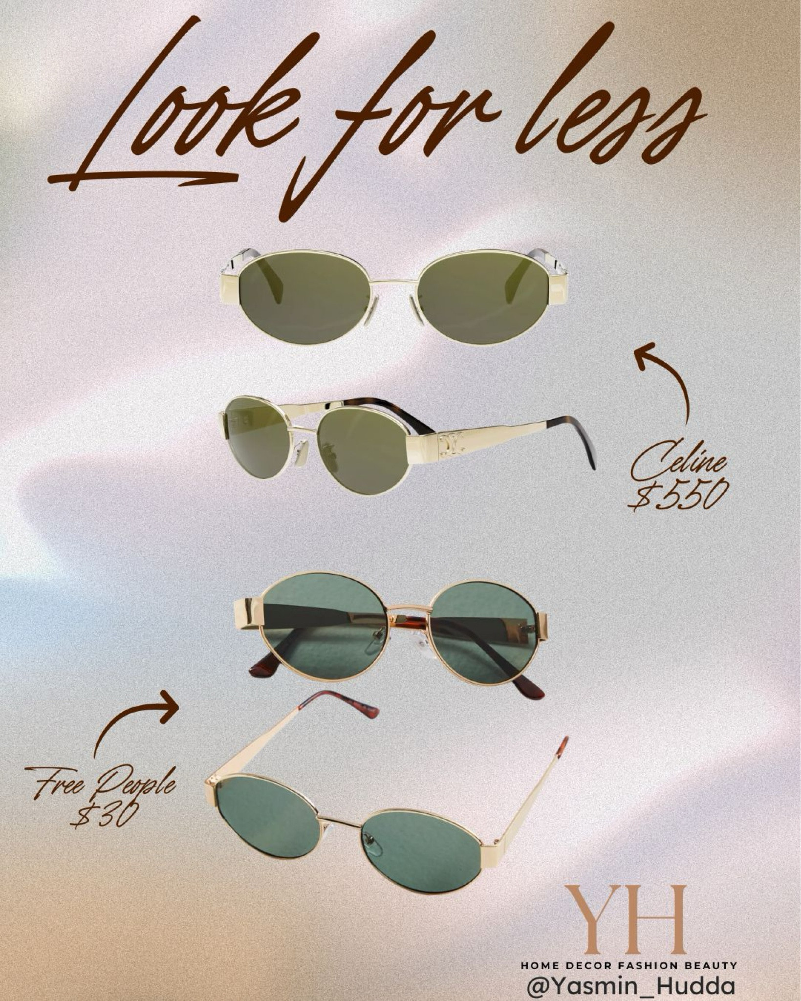 Save or splurge Celine sunglasses look for less. Designer inspired.


#LTKFindsUnder50 #LTKSaleAlert #LTKGiftGuide