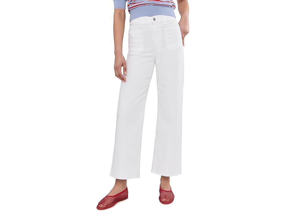 Madewell The Short Emmy Wide-Leg Jean in Tile White Women's Jeans Tile White: 24 One Size | Zappos.com