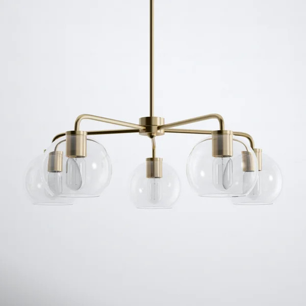Childerley 5 - Light Dimmable Linear Chandelier | Wayfair North America