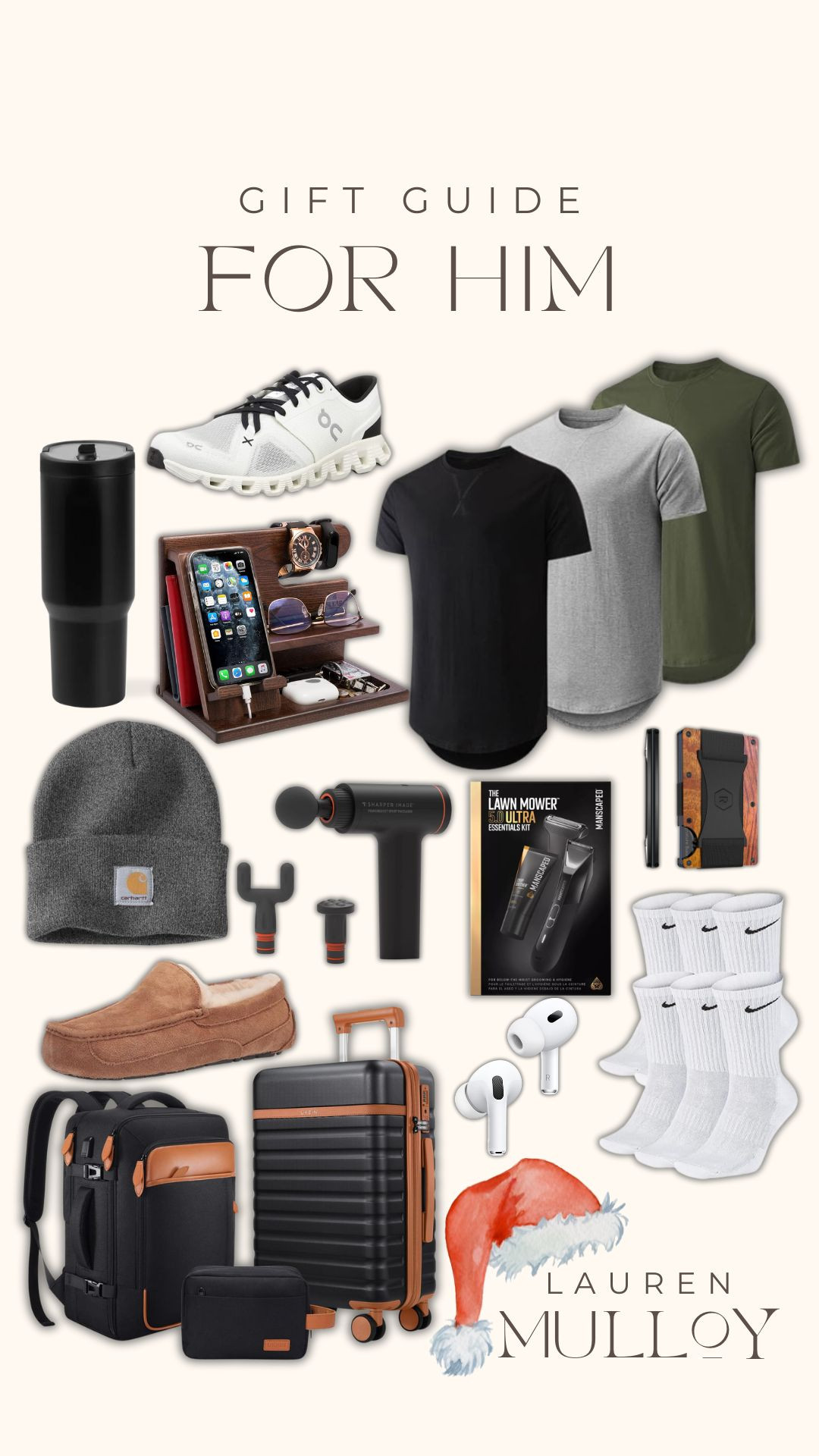 Gift Guide: For Him🎅🏼🎄

gift guide, gift ideas gift guide for him, on cloud sneakers, hydrojug tumbler, athletic tees, workout top, carhartt beanie, theragun massage gun, airpods, groove wallet, nike socks, travel essentials, house shoes, Lauren Mulloy  

 #LTKCyberWeek #LTKGiftGuide #LTKHoliday