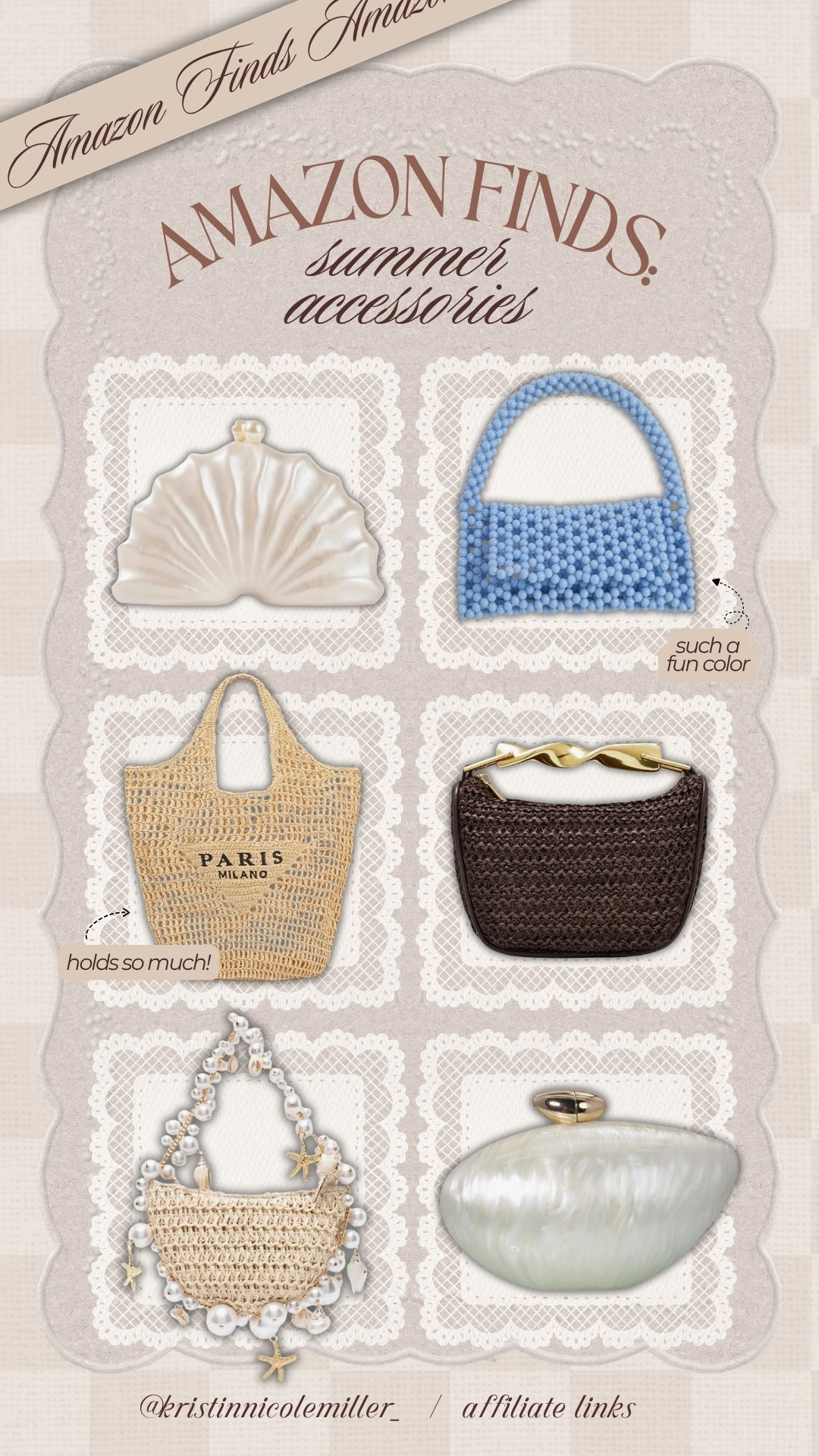 Rounded up the cutest bags and clutches for spring / summer!! 

Vacation trending affordable unique clutch purse bag beach 

#LTKmomlife #LTKSeasonal #LTKTravel