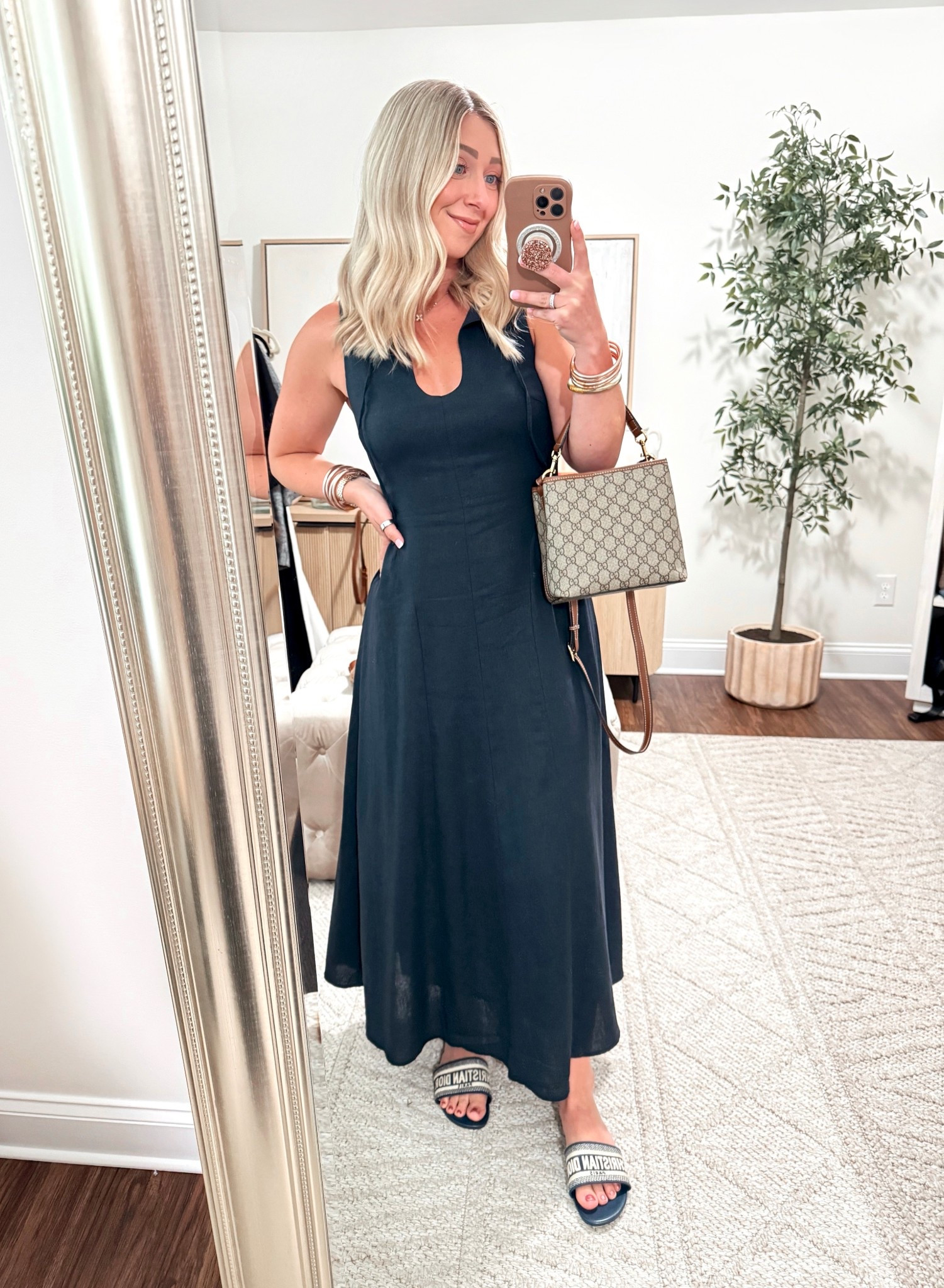 Aritzia look for less dress under $40! 🩵 size up one, I’m normally a size 4, wearing a size 6! 

Linen dresses, maxi dresses, Marshall’s, navy dresses 

#LTKmomlife #LTKdayinmylife #LTKootd