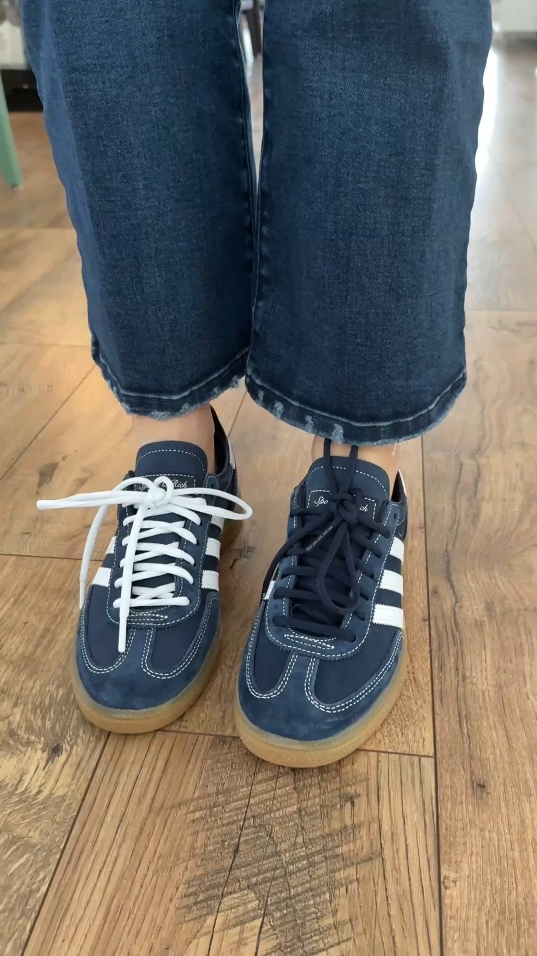 Which shoelaces do I want to wear either my new adidas sneakers?

#LTKmorningroutine #LTKootd #LTKOver40