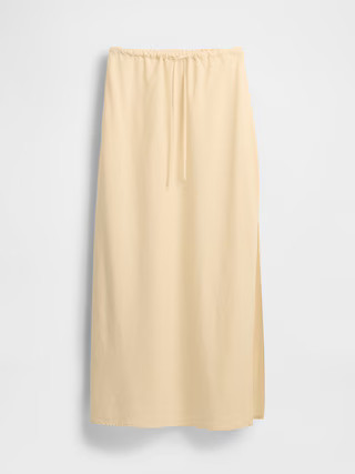 Linen-Blend Midi Skirt | Gap (US)