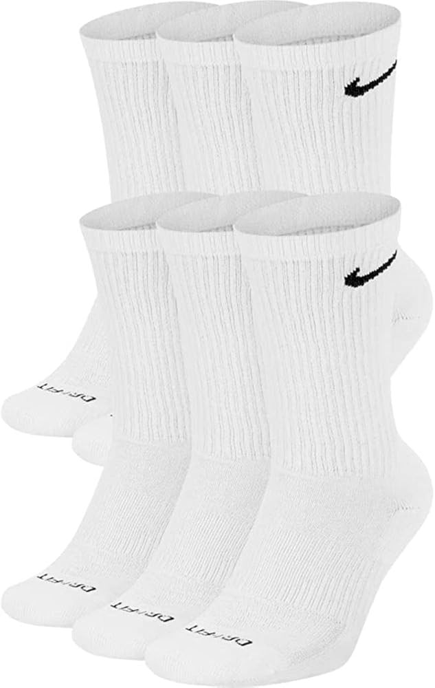NIKE Performance Cushion Crew Socks with Bag (6 Pairs) | Amazon (US)
