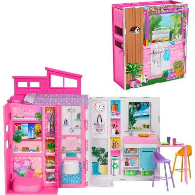 Barbie Getaway House Playset with 4 Play Areas and 11 Decor Accessories | Target