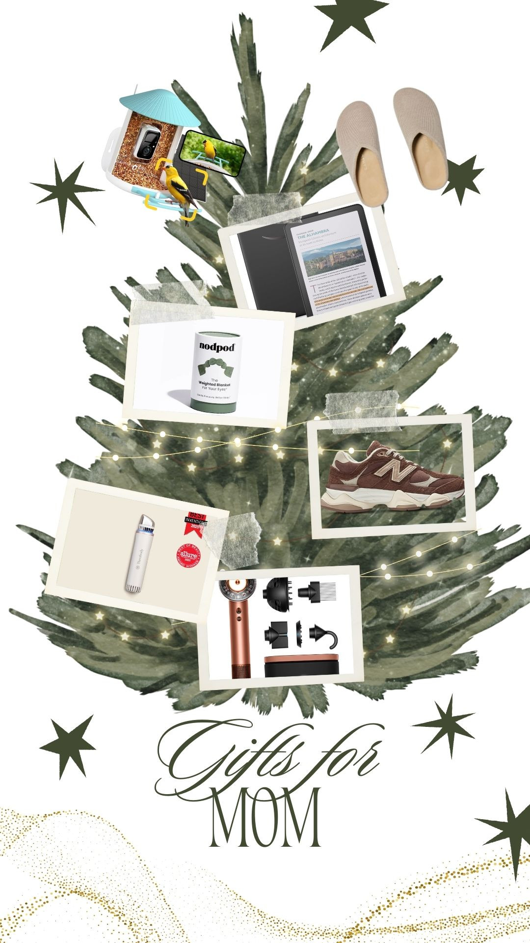 Gifts for mom! She creates the magic of the season so time to spoil her rotten!

gifts for mom, gifts for her, gifts for grandma, dyson, new balance, bird feeder, bird camera, rothys, clogs, shoes, nodpod, kindle 

 #LTKGiftGuide #LTKHoliday #LTKSaleAlert