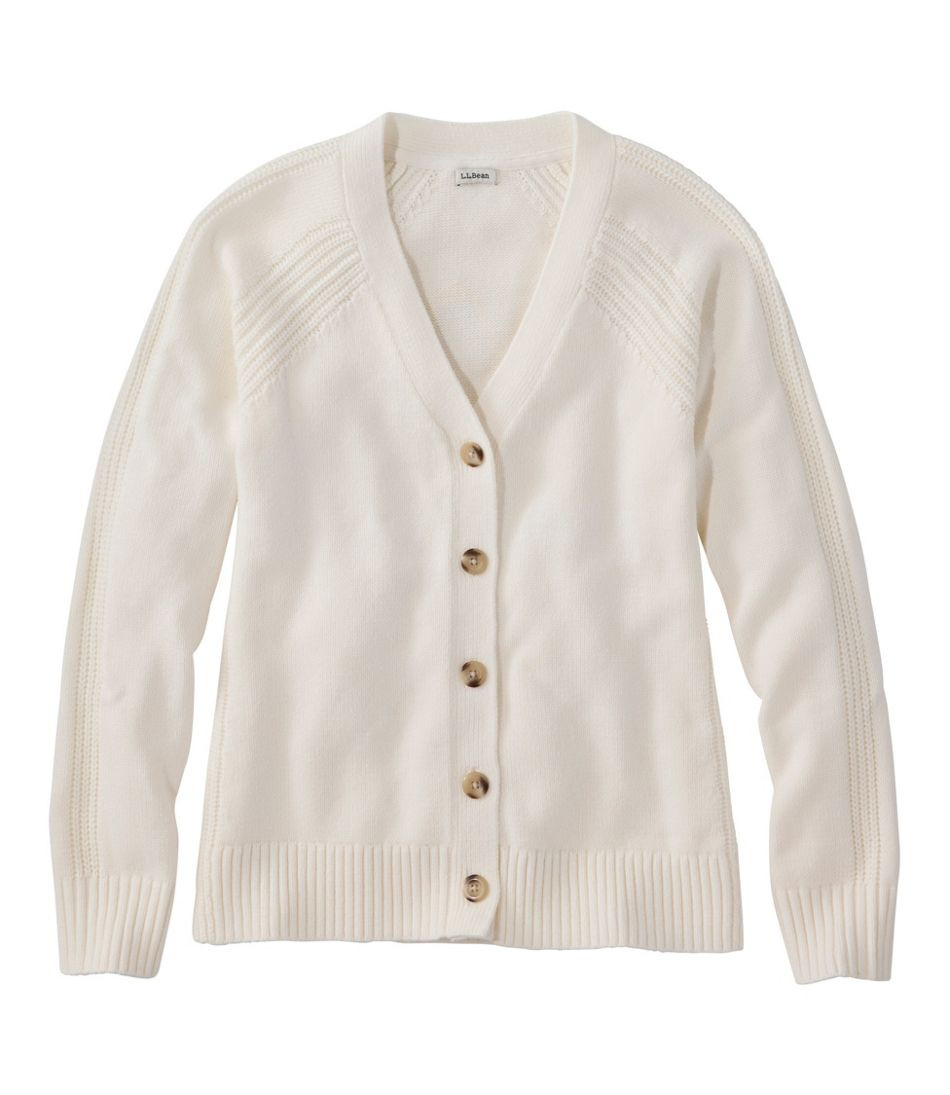 Women's Mariner Shaker Sweater, V-Neck Cardigan | L.L. Bean