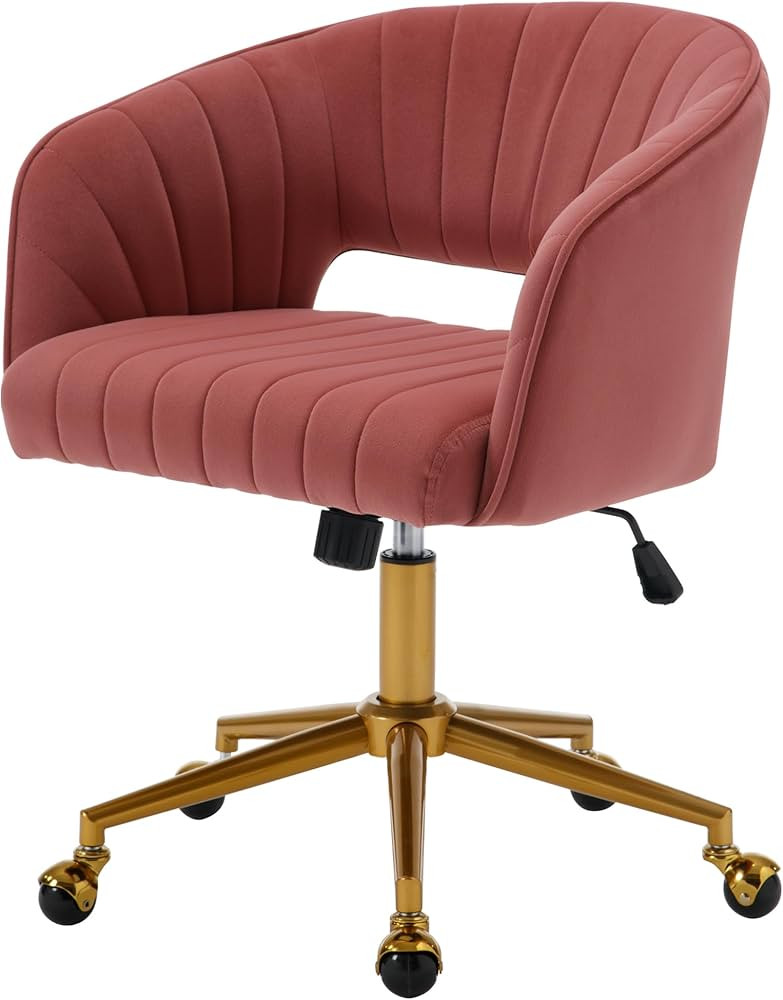 Westice Home Office Desk Chairs, Modern Velvet Desk Chair, Height Adjustable Swivel Vanity Chair ... | Amazon (US)