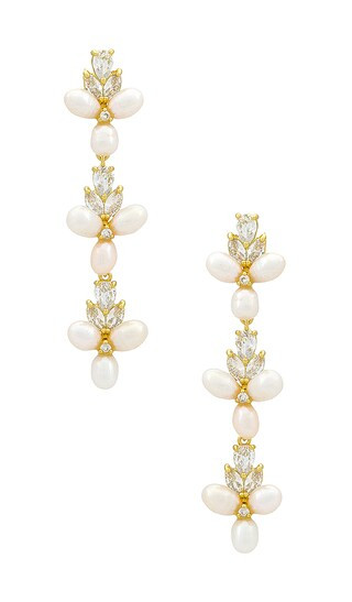 Lucien Earrings in Pearl | Revolve Clothing (Global)