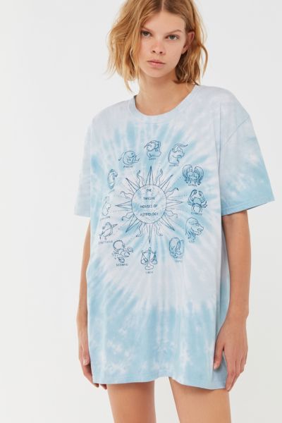 Project Social T Zodiac Tie-Dye T-Shirt Dress | Urban Outfitters (US and RoW)