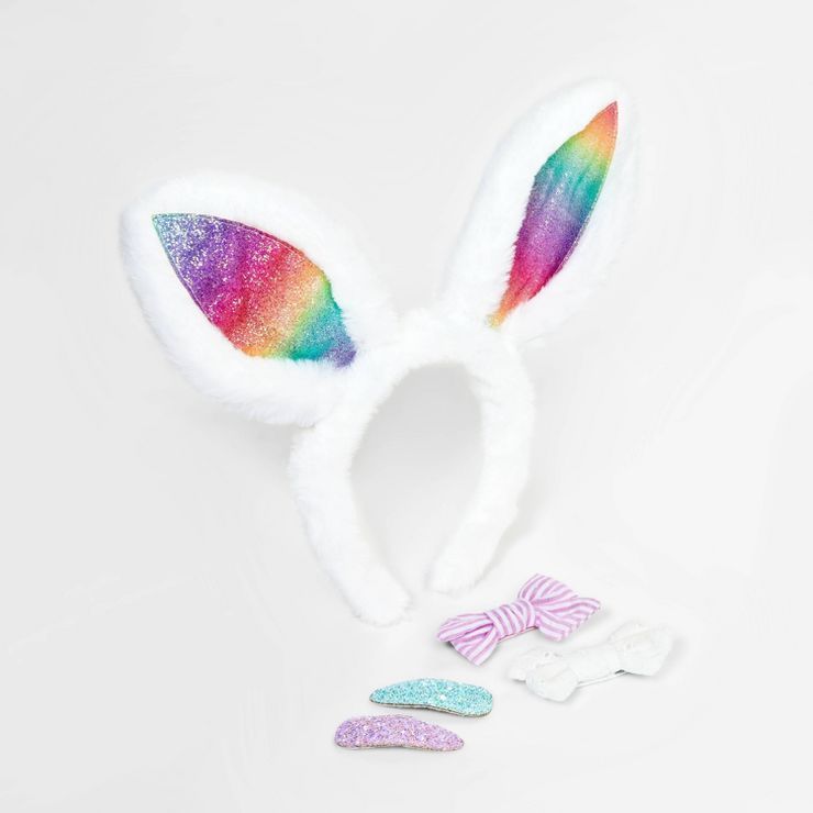 Girls' 5pk Easter Bunny Headband and Clip Set - Cat & Jack™ | Target