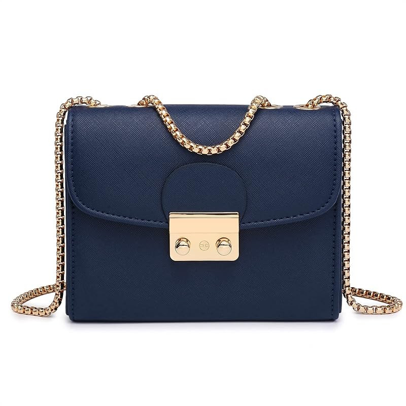 Women Small Crossbody Bag Designer Evening Bag Clutch Purse Handbag for Wedding/Prom/Party with Doub | Amazon (US)