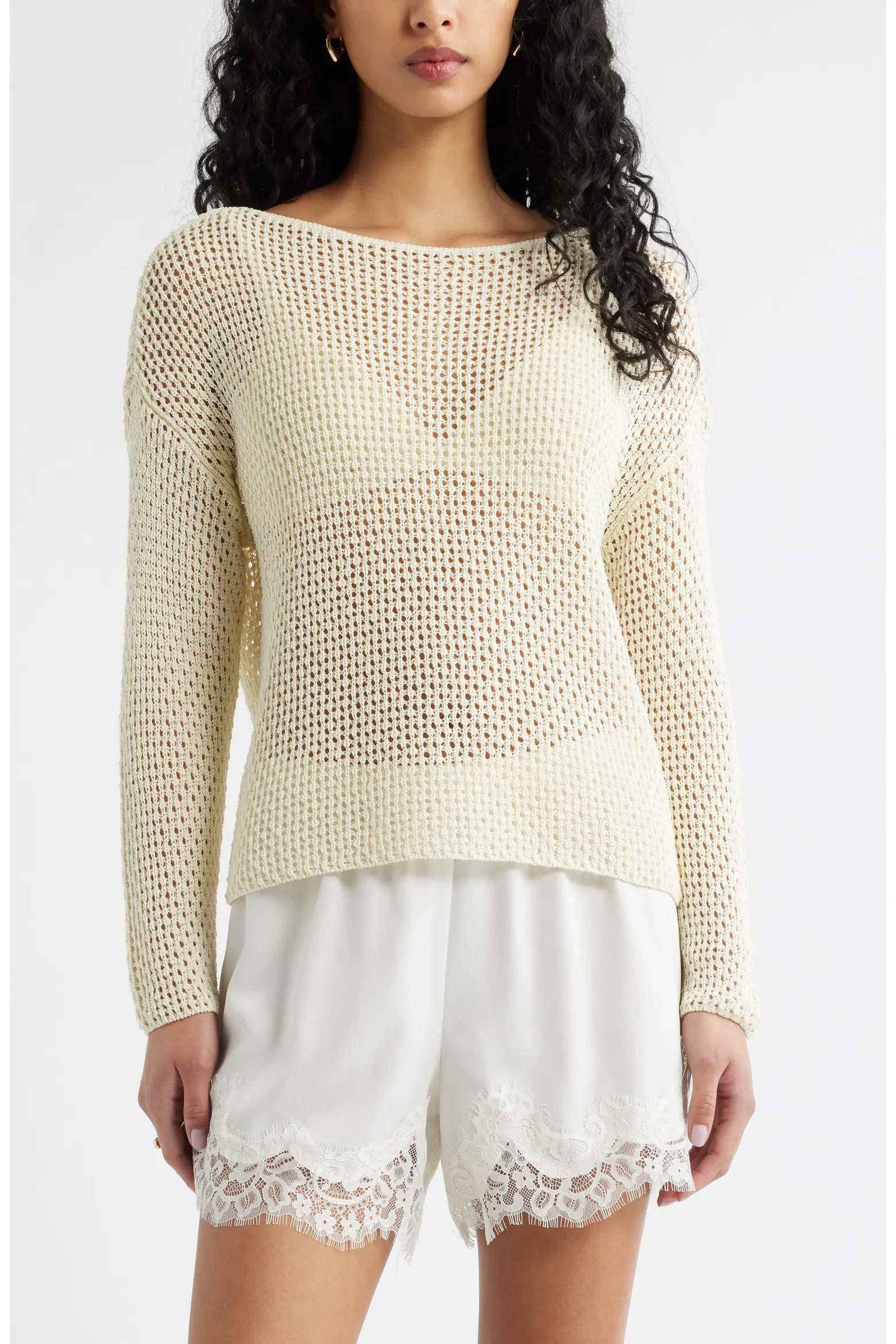 Open Stitch Sweater (Women) | Nordstrom | Nordstrom