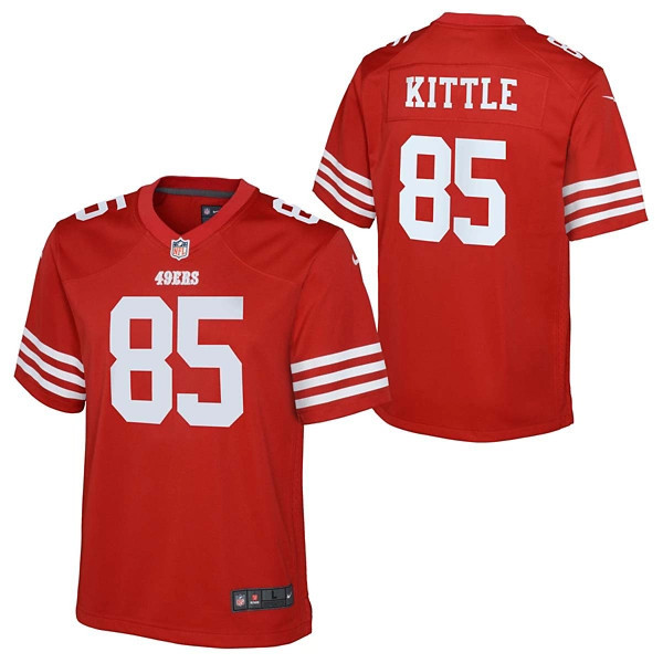 San Francisco 49ers George Kittle #85 Nike Game Kids' Jersey Small Red | Scheels