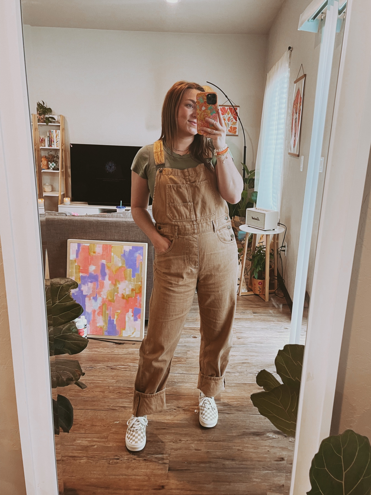 Overalls size S
T-shirt size M
Casual outfit 
Midsize


#LTKSale #LTKstyletip #LTKunder100