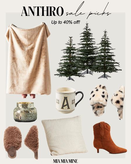 Anthropologie holiday gifts on sale - take up to 40% off Anthro candles, slippers, faux fur throws and more 

#LTKGiftGuide #LTKsalealert #LTKunder100