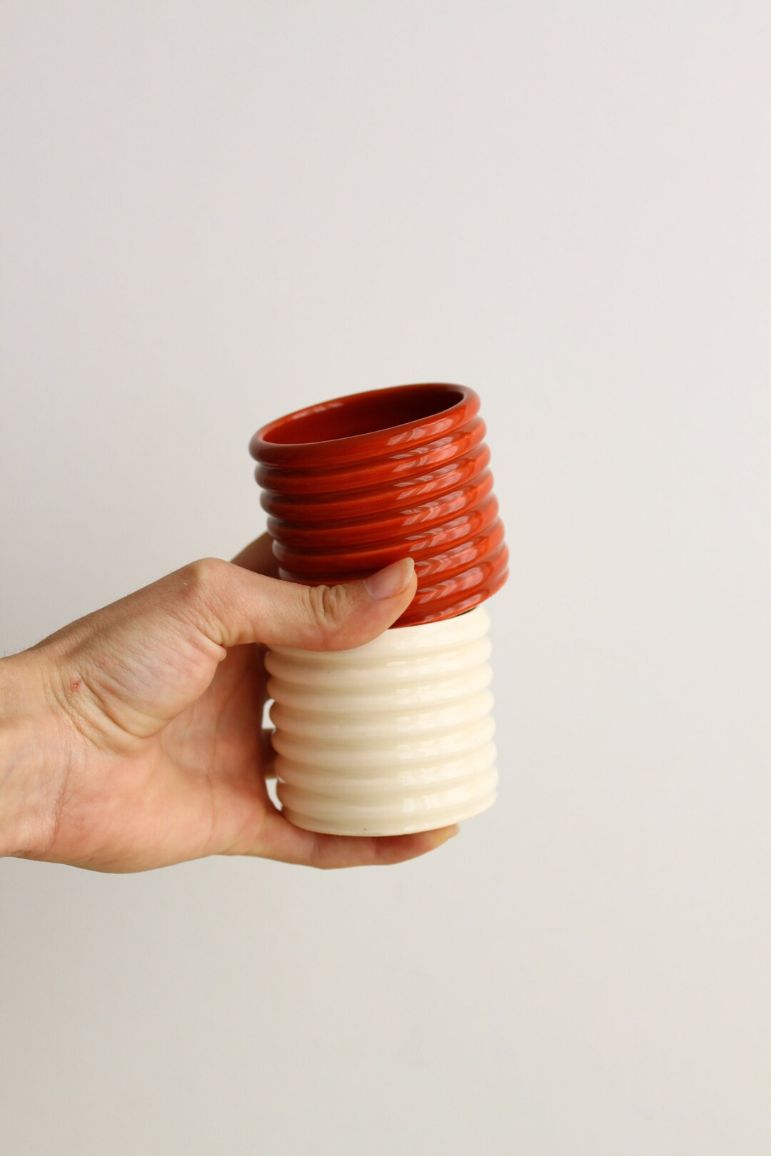 Espresso Cup Set of 2, Minimalist and Colorful Cup Set, Small Coffee Cups | Etsy (US)