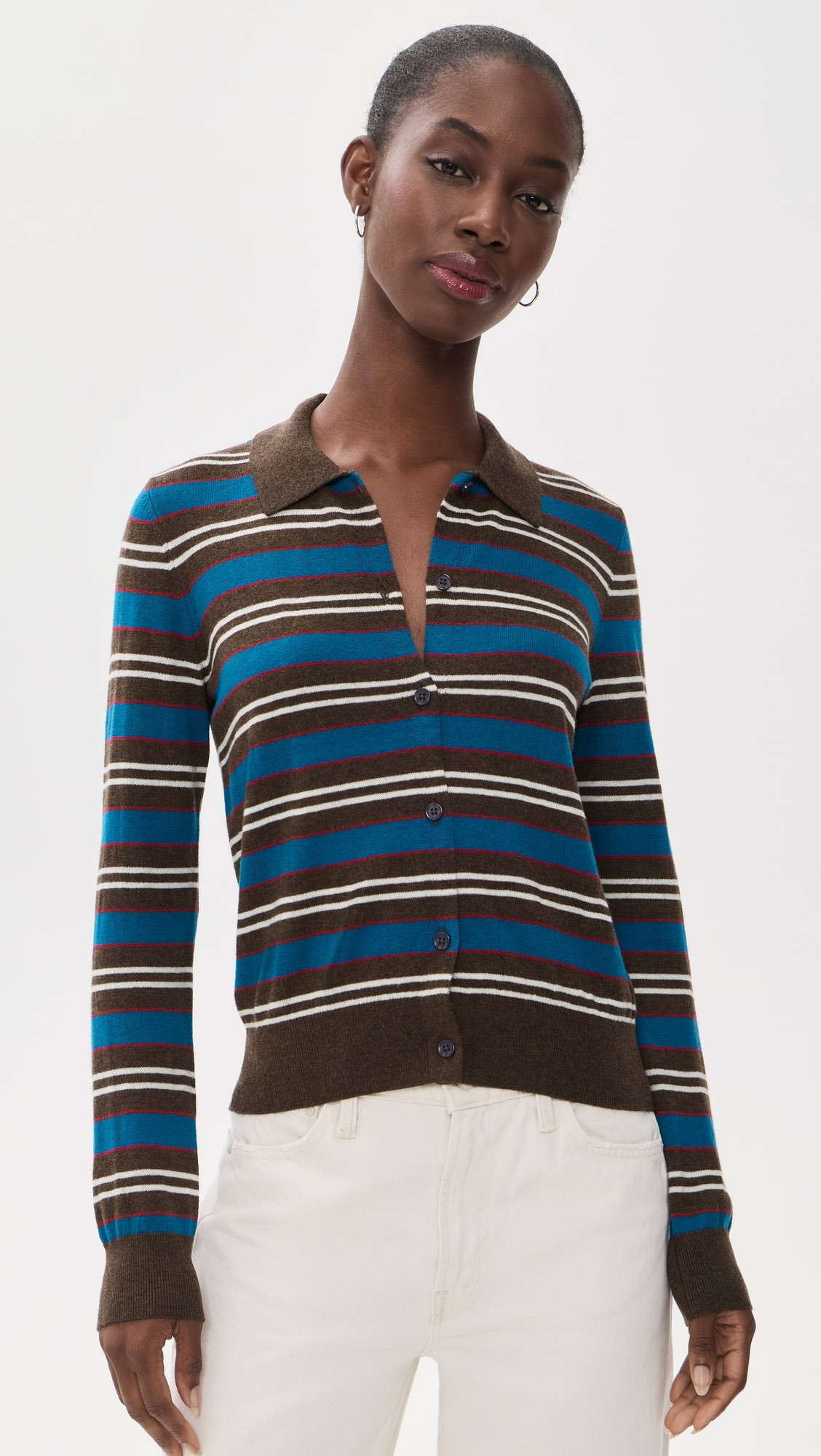 Pistola Lyvia Long Sleeve Merino Polo Cardigan | Shopbop | Shopbop