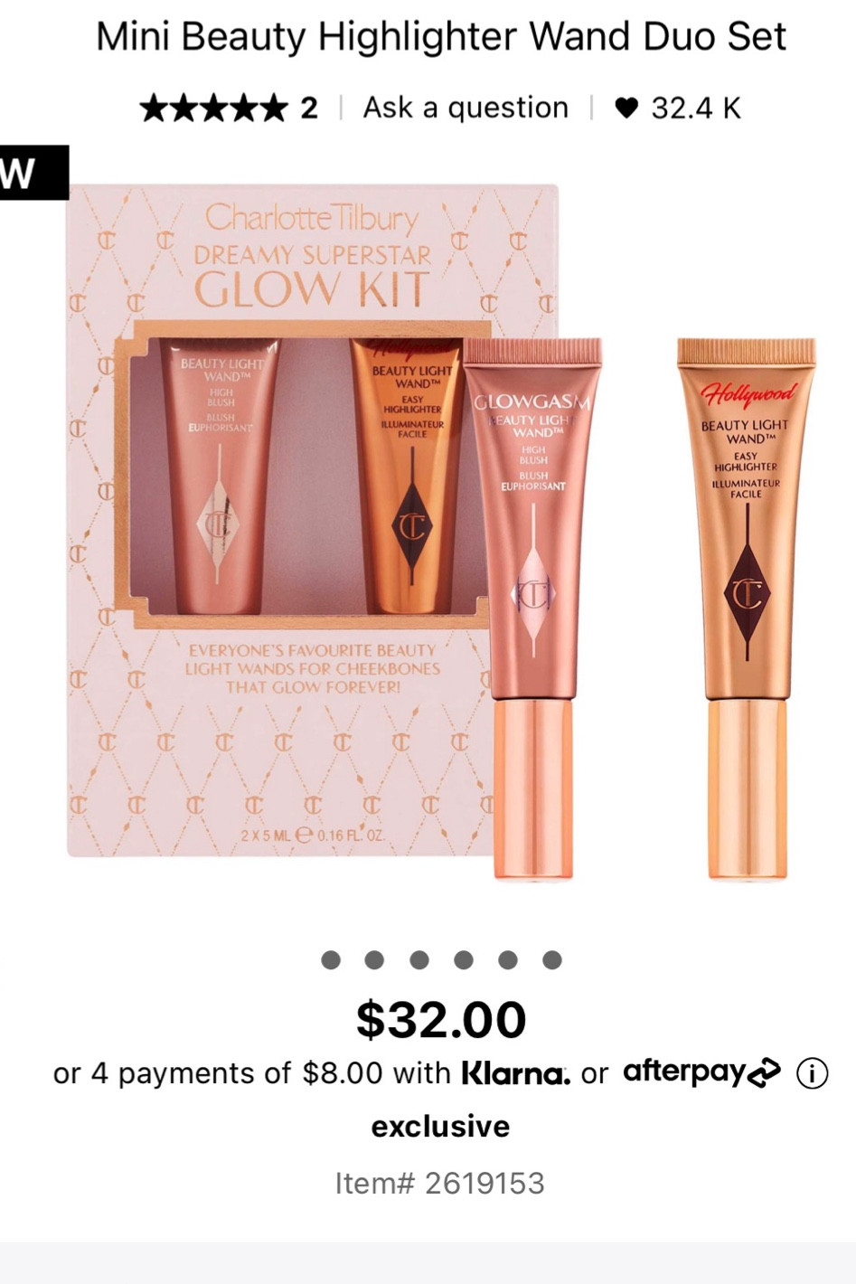 Charlotte Tilbury mini wands highlight and blush 

#LTKbeauty #LTKSeasonal #LTKHoliday
