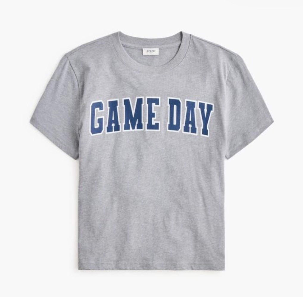 Love this tee - covers the vibe if you’re feeling sporty or not. 

#LTKActive #LTKSaleAlert @jcrew #gameday #football #sport

#LTKSeasonal #LTKU #LTKOver40