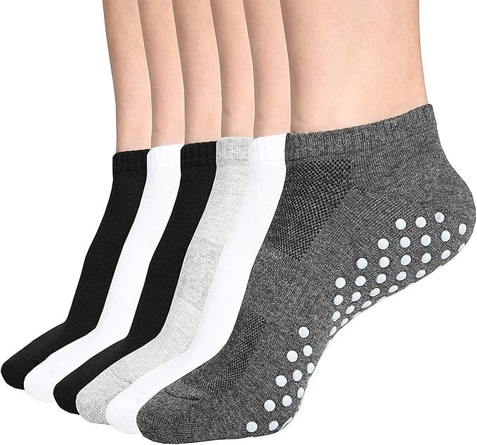 Womens & Mens Low Cut Socks,DIBAOLONG 6-Pair Ankle No Show Athletic Short Cotton Socks | Amazon (US)