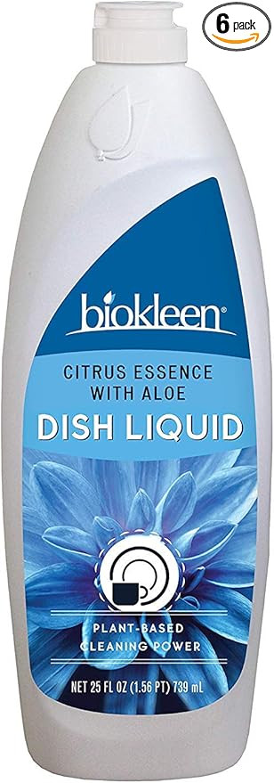 Biokleen Dish Liquid Soap, Dishwashing, Hand Moisturizing, Eco-Friendly, Non-Toxic, Plant-Based, ... | Amazon (US)