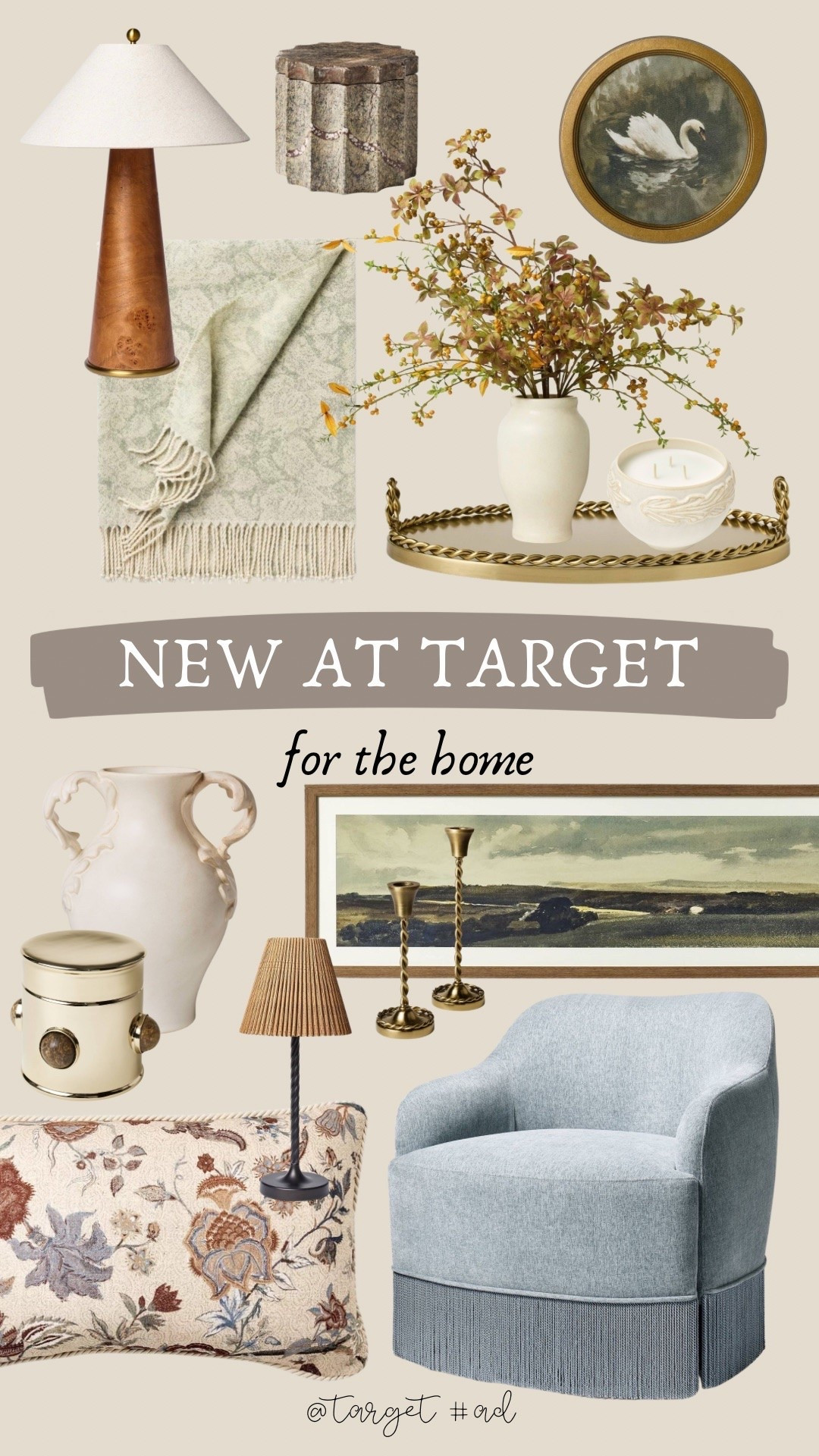 New At Target 🎯 for the home!  Wow so many beautiful new home finds that are a modern classic feel and great for any season. Loving the boxes, trays with brass knot detail at the edge, fringe chair in the prettiest light blue, and the botanical vases and bowls. SO many good finds!! @target #ad

#LTKHome #LTKSeasonal #LTKselfcare