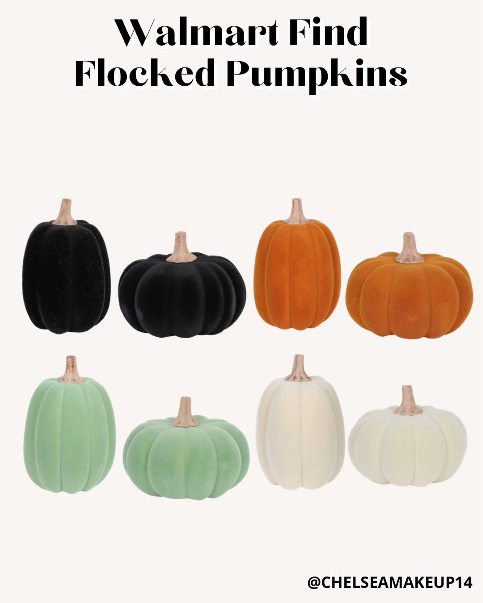 Walmart Find // Flocked pumpkins // these are going to be so popular!! Not just fall decor for the house but fall wedding decor too!! 

#LTKHome