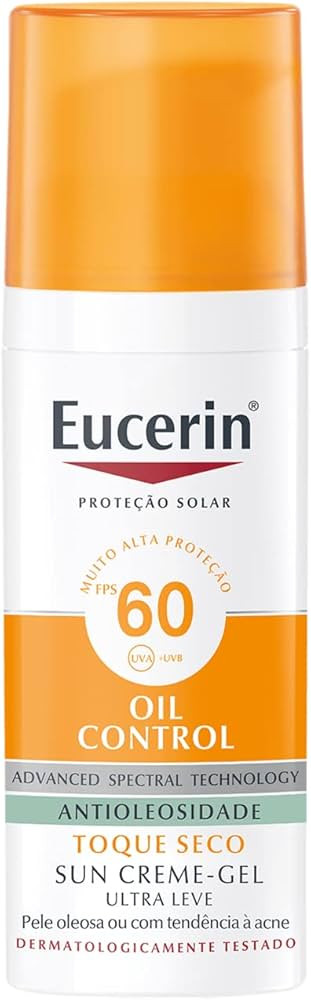 Eucerin Protetor Solar Facial - Sun Gel-Creme Oil Control Fps 60 50G | Amazon (BR)