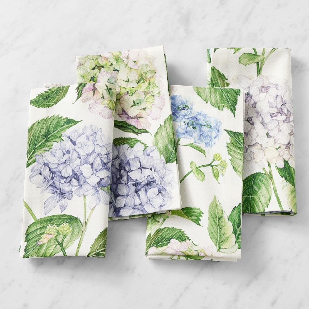 Hydrangea Napkins, Set of 4 | Williams-Sonoma