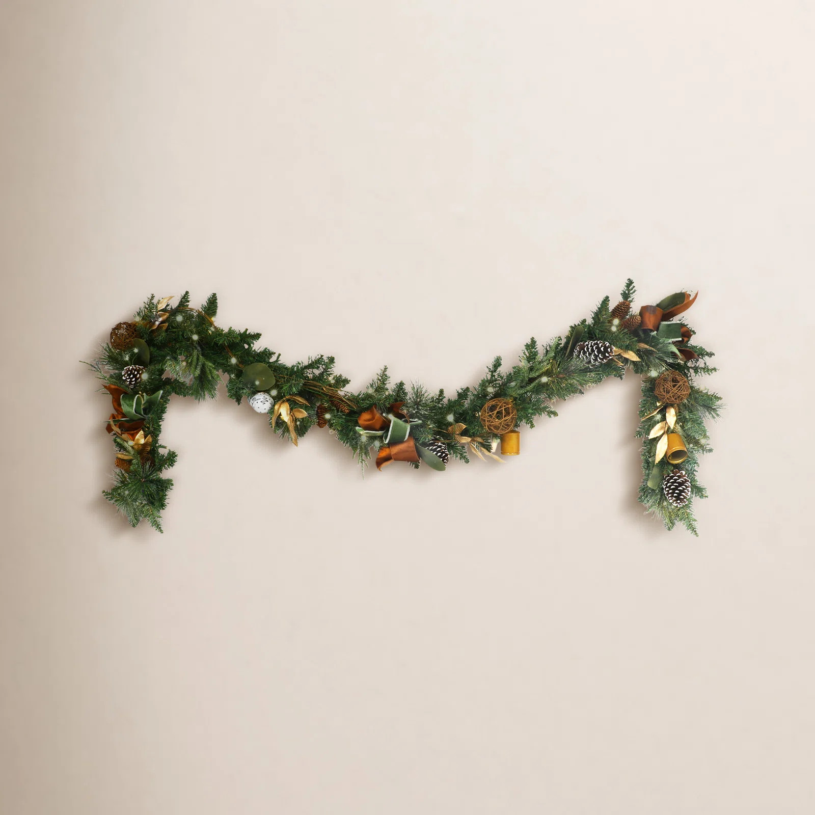Pre-Lit Adorned Artificial Garland | Wayfair North America