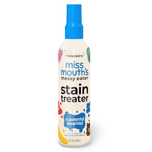 Miss Mouth's Messy Eater Stain Treater Spray - 4oz Stain Remover - Newborn & Baby Essentials - No Dry Cleaning Food, Grease, Coffee Off Laundry, Underwear, Fabric | Amazon (US)