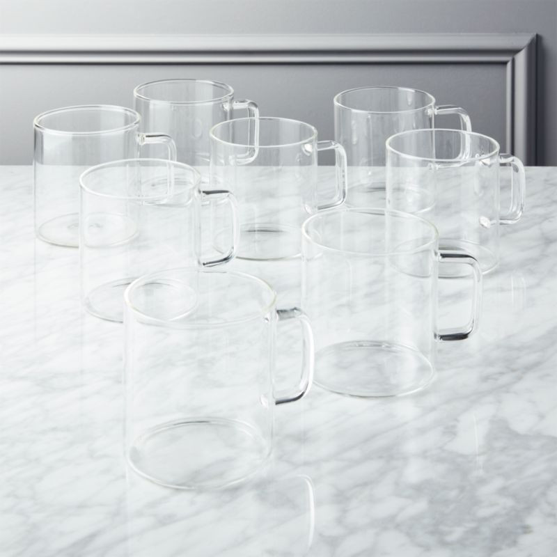 Cantina Glass Mug Set of 8 + Reviews | CB2 | CB2