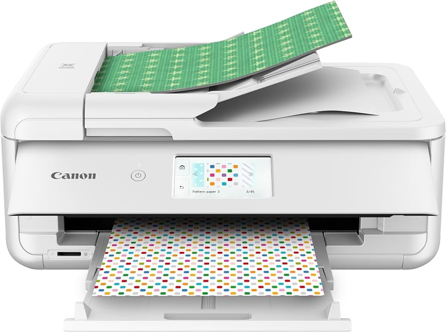 Canon TS9521C All-In-One Wireless Crafting Photo Printer, 12X12 Printing, White, Amazon Dash Repl... | Amazon (US)