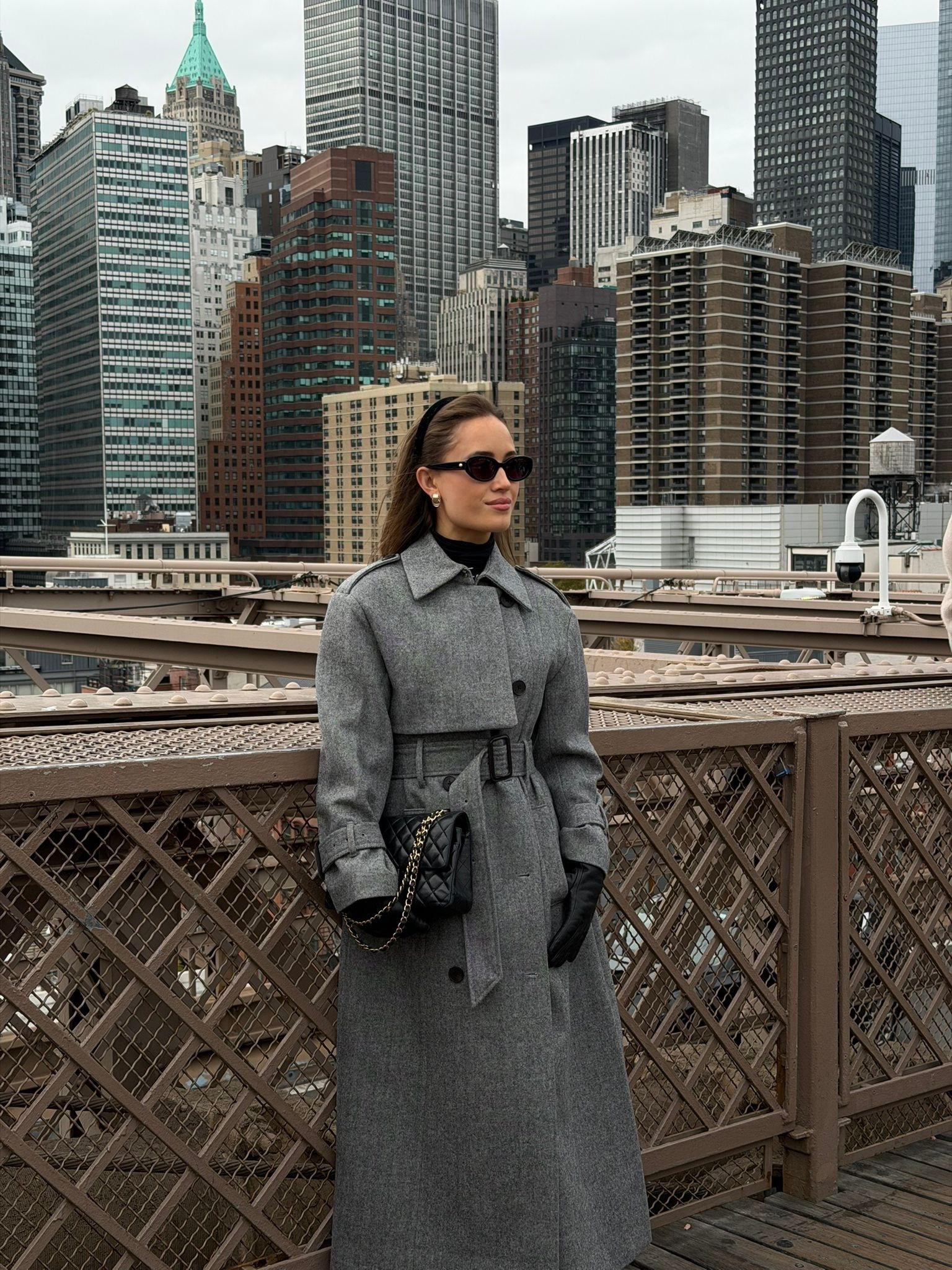 City walks in New York🖤 wearing my new favorite coat by Karen Millen. KATE20 for 20% off 

#LTKautumn
