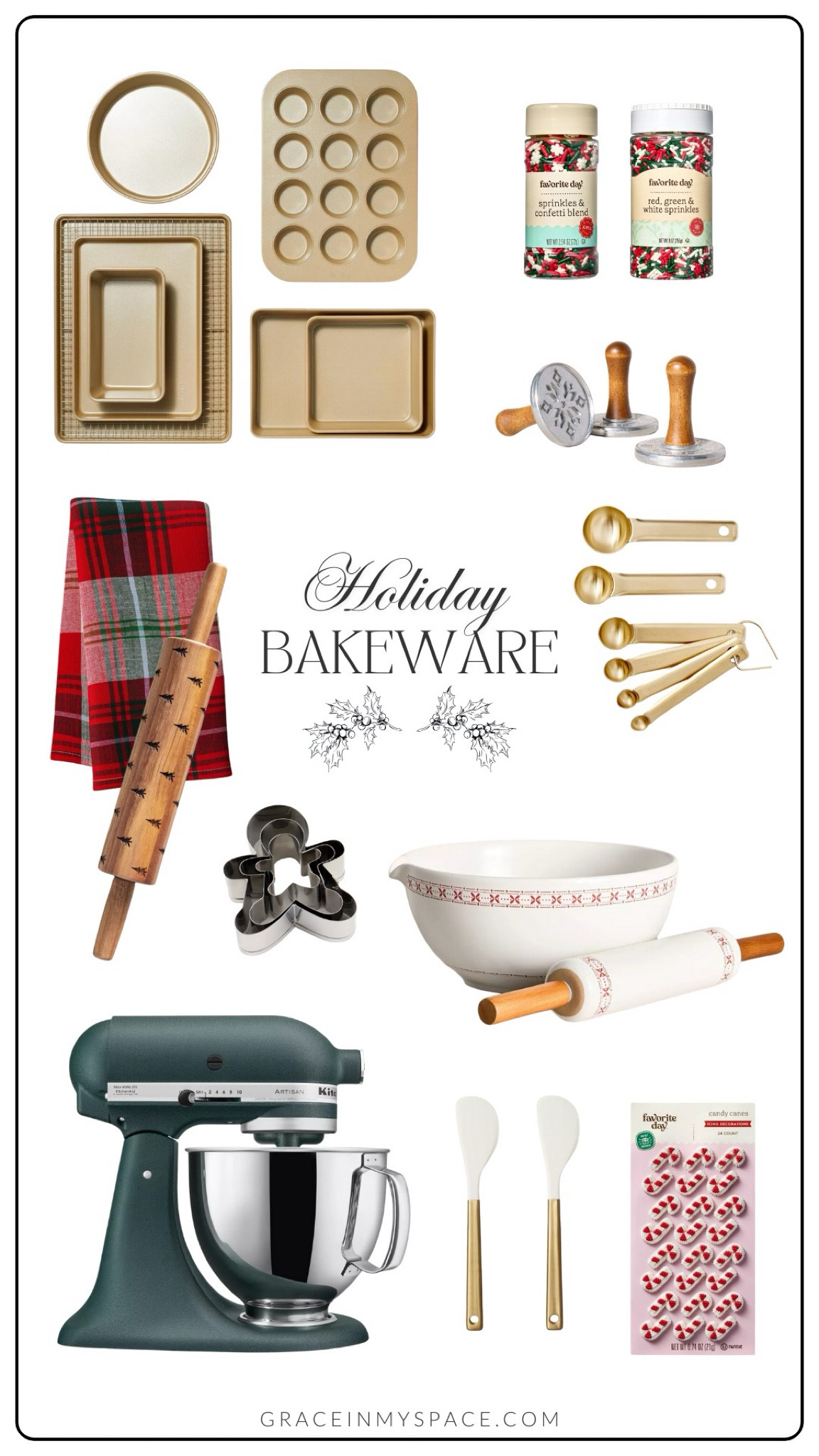 The holiday baking season is officially here! Don’t wait until the last minute to stock up on festive baking must-haves, like cookie cutters and colorful sprinkles. Whether you’re baking with your kids or you’re whipping up some Christmas cookies for neighbors, these picks will help you get the job done. My favorite? This Christmas tree rolling pin, which leaves an imprint in your dough! 

p.s. This KitchenAid mixer would make for the perfect holiday gift. 

#LTKHome #LTKSeasonal #LTKHoliday