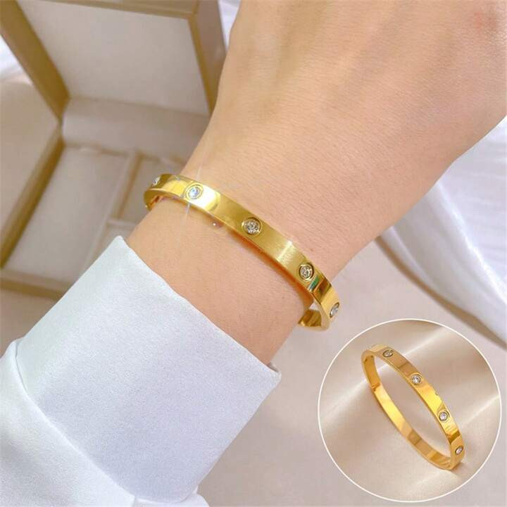 1pc Fashion Waterproof Bracelet No Tarnish Heart Jewelry for Women  | SHEIN