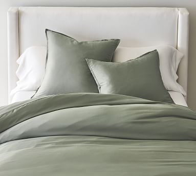 Eucalyptus TENCEL™ Essential Duvet Cover, Full/Queen | Pottery Barn (US)