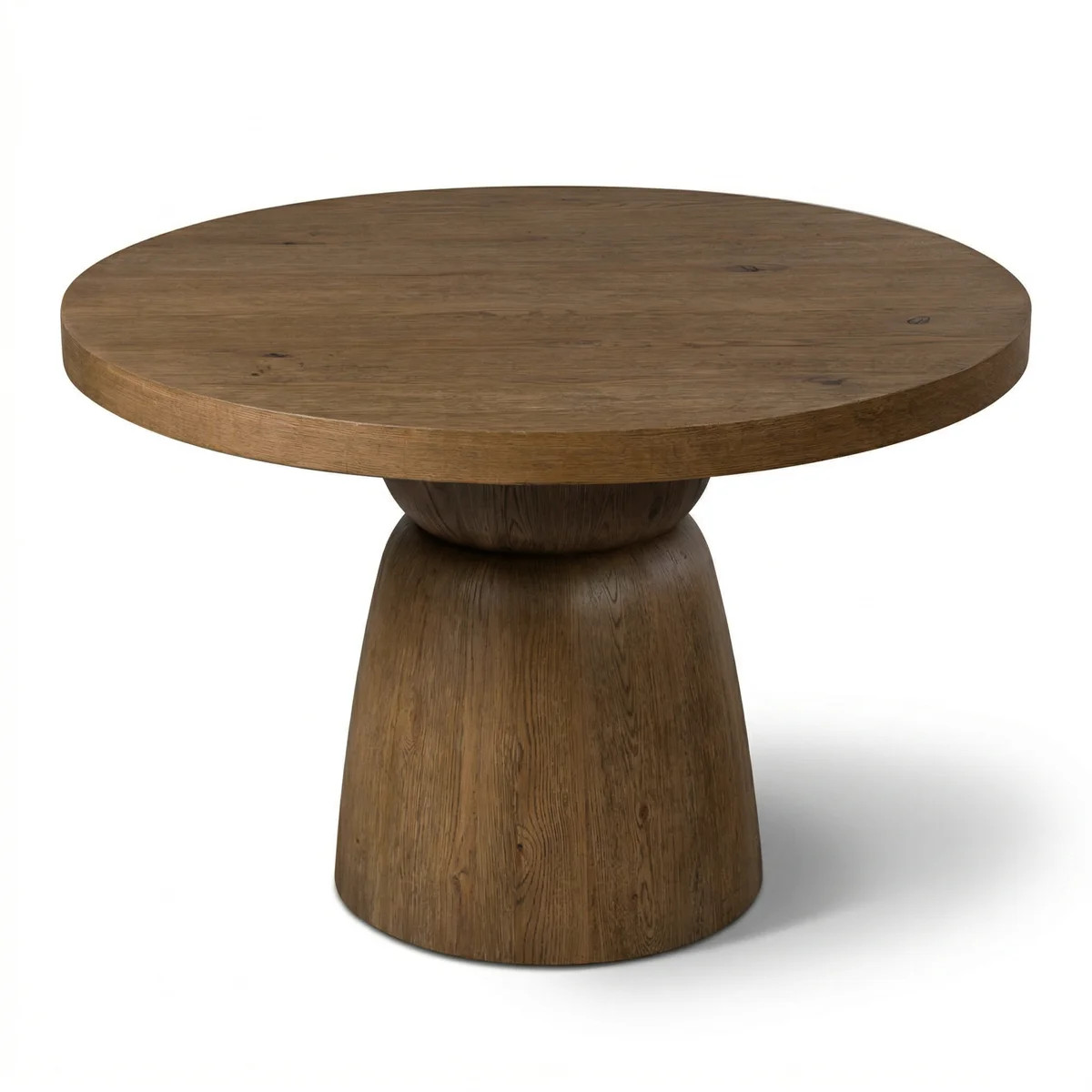 Allora 46" Round Wood Dining Table in Drift Oak | Wayfair North America