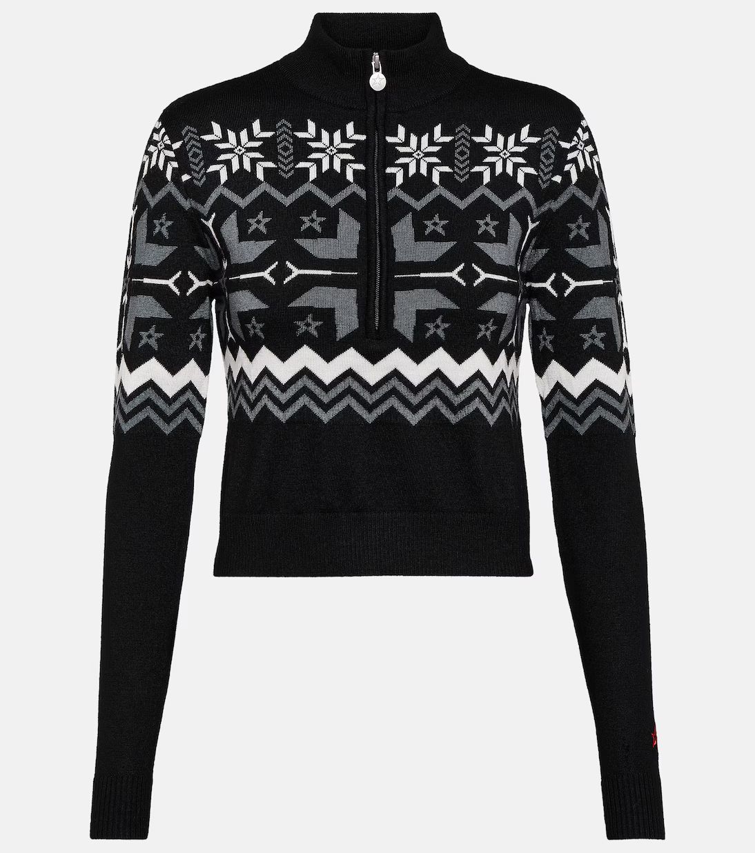 Nordic intarsia wool half-zip sweater | Mytheresa (UK)