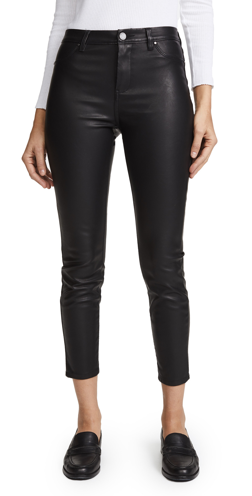 The Principle Mid Rise Vegan Leather Skinny Pants | Shopbop