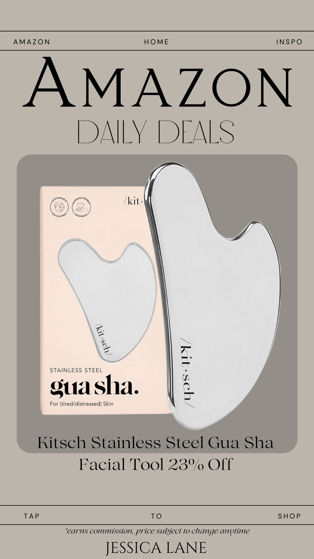 An easy self-care upgrade ✨ This stainless steel gua sha helps de-puff and feels amazing in your skincare routine.#AmazonFinds #SkincareTools #LTKDeals

#LTKGiftGuide #LTKBeauty #LTKOver40