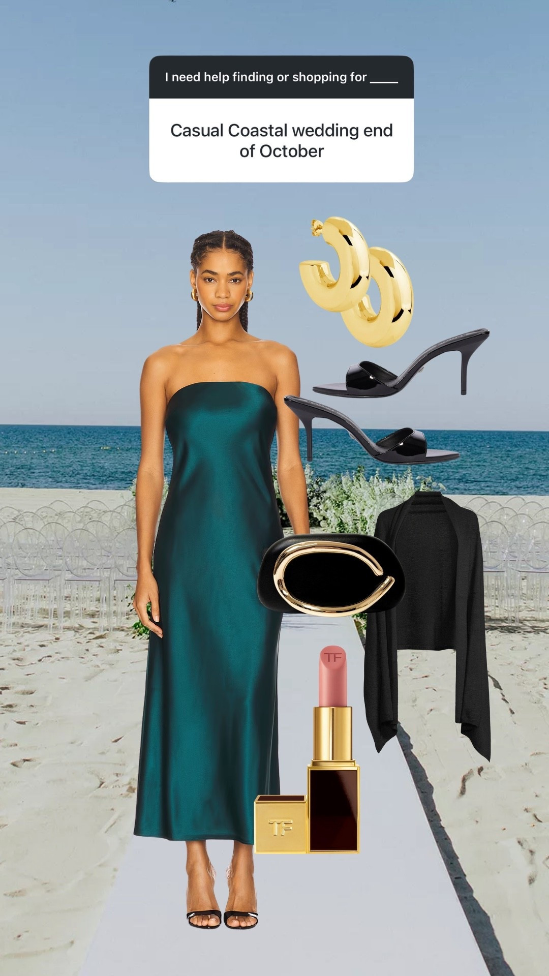 What to wear to a casual coastal wedding in the fall! 