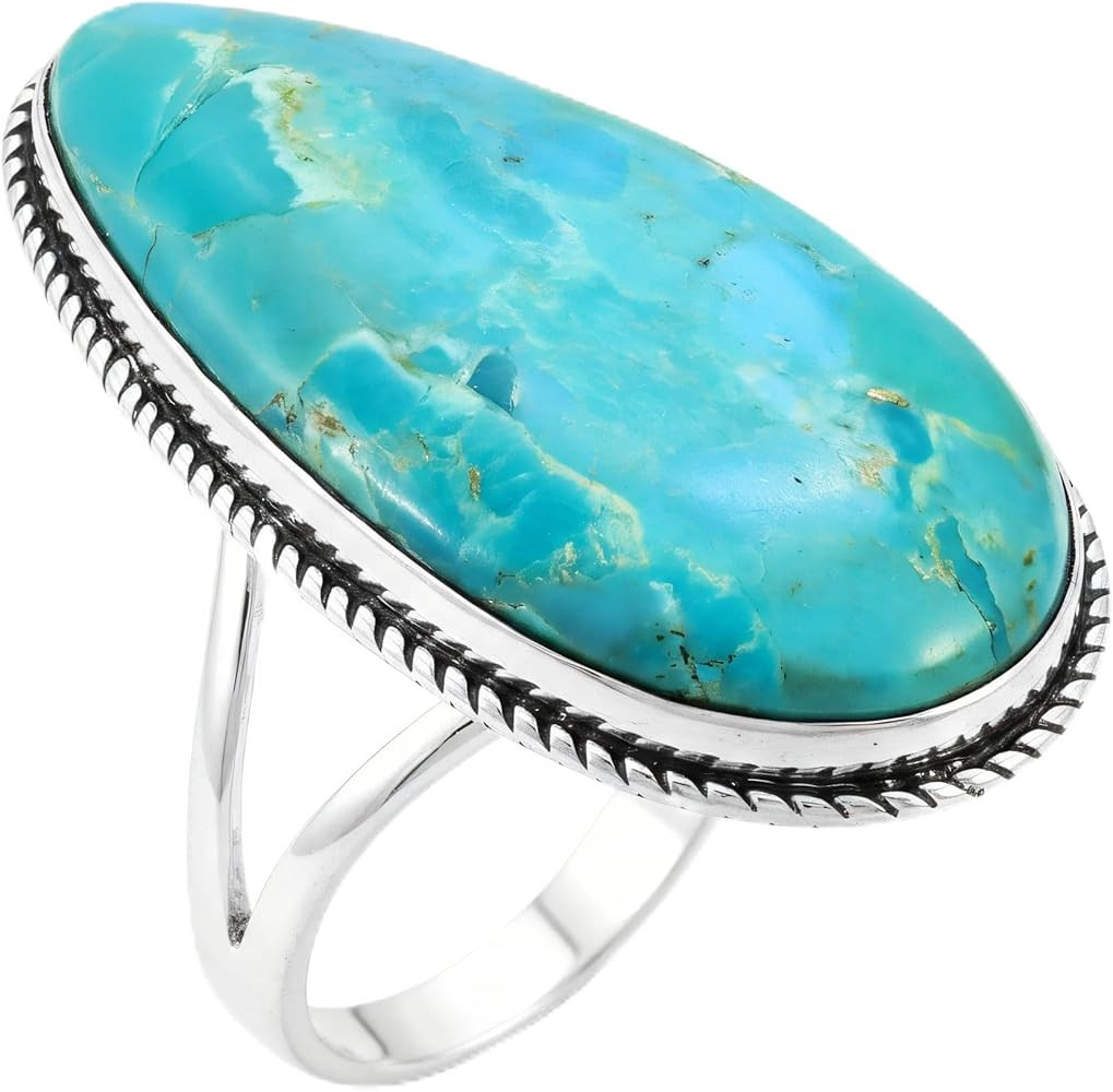Turquoise Ring in Sterling Silver 925 | Amazon (US)